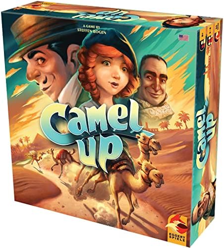 Camel Up (Second Edition) - Exciting Camel-Racing Betting Strategy Game! Fun Family Game for Kids & Adults, Ages 8+, 3-8 Players, 30-45 Minute Playtime