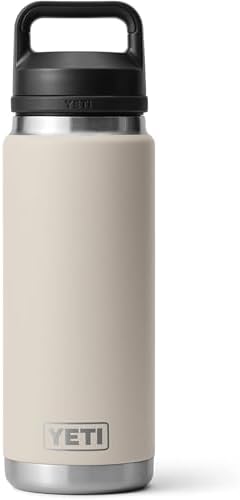 Rambler 26 oz Bottle, Leakproof, Vacuum Insulated, Stainless Steel with Chug Cap, Cape Taupe