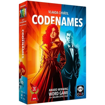 Codenames Game: Social Skills, 4+ Players Party Board, Card Holder, 15-Minute Play