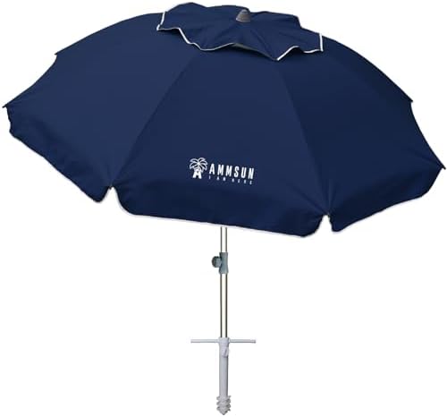7ft Beach Umbrella with Sand Anchor