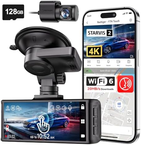 4K STARVIS 2 Dashcam Front Rear