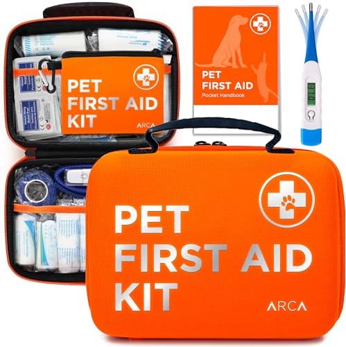 ARCA PET Cat & Dog First Aid Kit for Car - Pet Emergency Kit for Home Office Travel