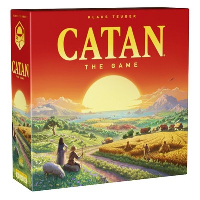 CATAN 6E Refresh Board Game: Strategy & Social Skills, 1 Hour Play, 3-4 Players, Includes Cards & Dice