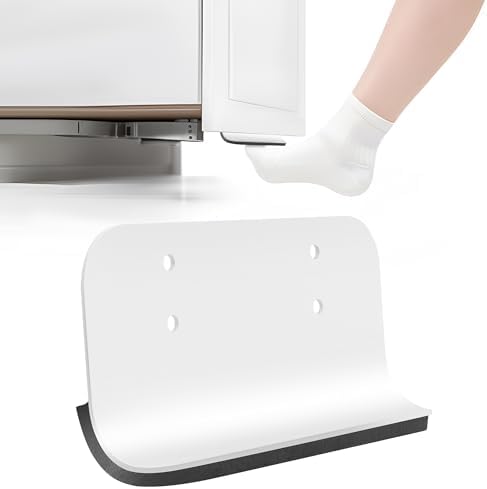 Trash Cabinet Foot Pull, Hands-Free Adhesive Opener for Barefoot | Hands Free Toe Foot Pull Opener with Adhesive and Screws for Kitchen Trash Cabinet Drawer